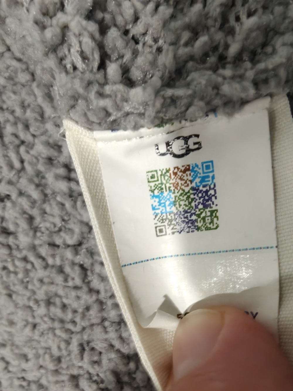 🐢 UGG Phoebe Wrap Cozy Cardigan Grey Oversized Medium - Picture 9 of 13